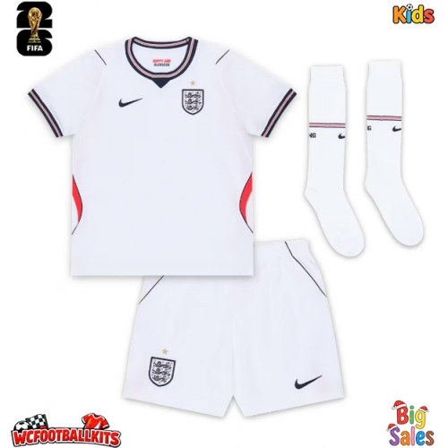 England Reece James #24 Replica Home Stadium Kit for Kids World Cup 2026 Short Sleeve (+ pants)